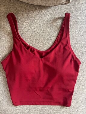 Colisco bunt red sports bra crop top active top